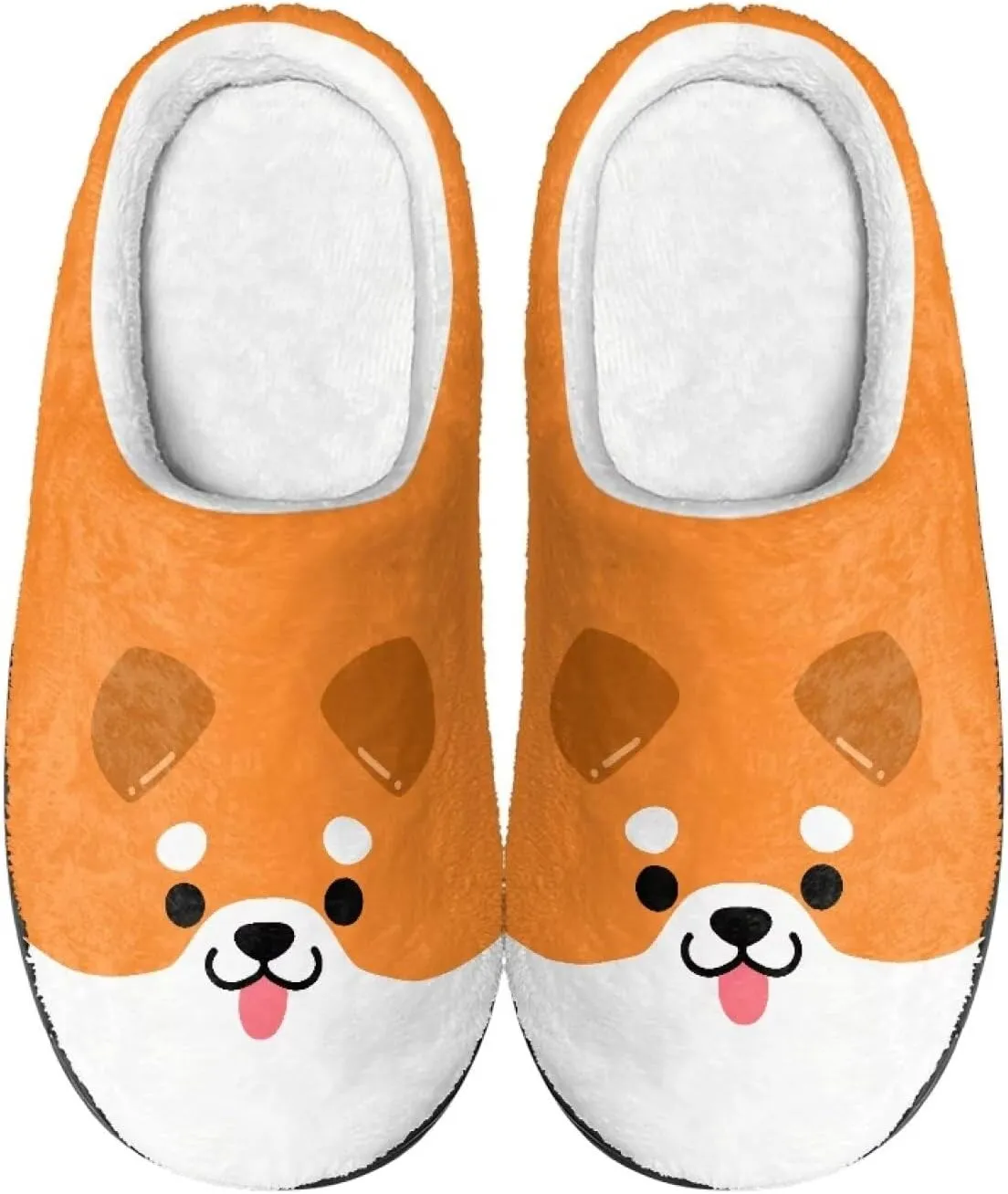 Fuzzy Memory Foam Cozy Slippers for Womem Indoor Home Womens Slip On House Shoes with Rubber Soles Size 4-12