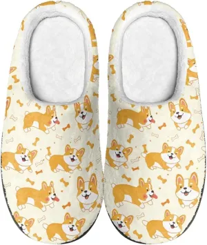 Fuzzy Memory Foam Cozy Slippers for Womem Indoor Home Womens Slip On House Shoes with Rubber Soles Size 4-12