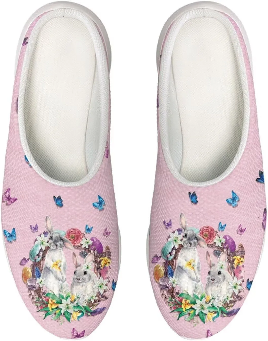 Garden Shoes Womens Slip On Mesh Garden Clogs Rubber Sole Garden Sandals