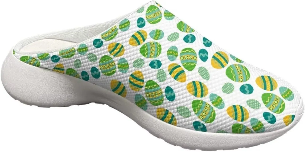 Garden Shoes Womens Slip On Mesh Garden Clogs Rubber Sole Garden Sandals