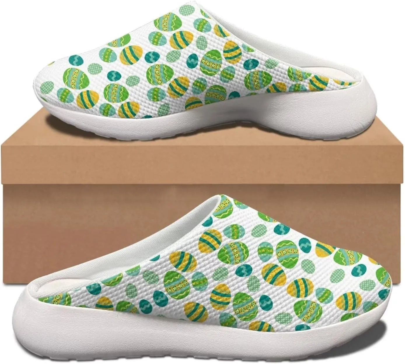 Garden Shoes Womens Slip On Mesh Garden Clogs Rubber Sole Garden Sandals