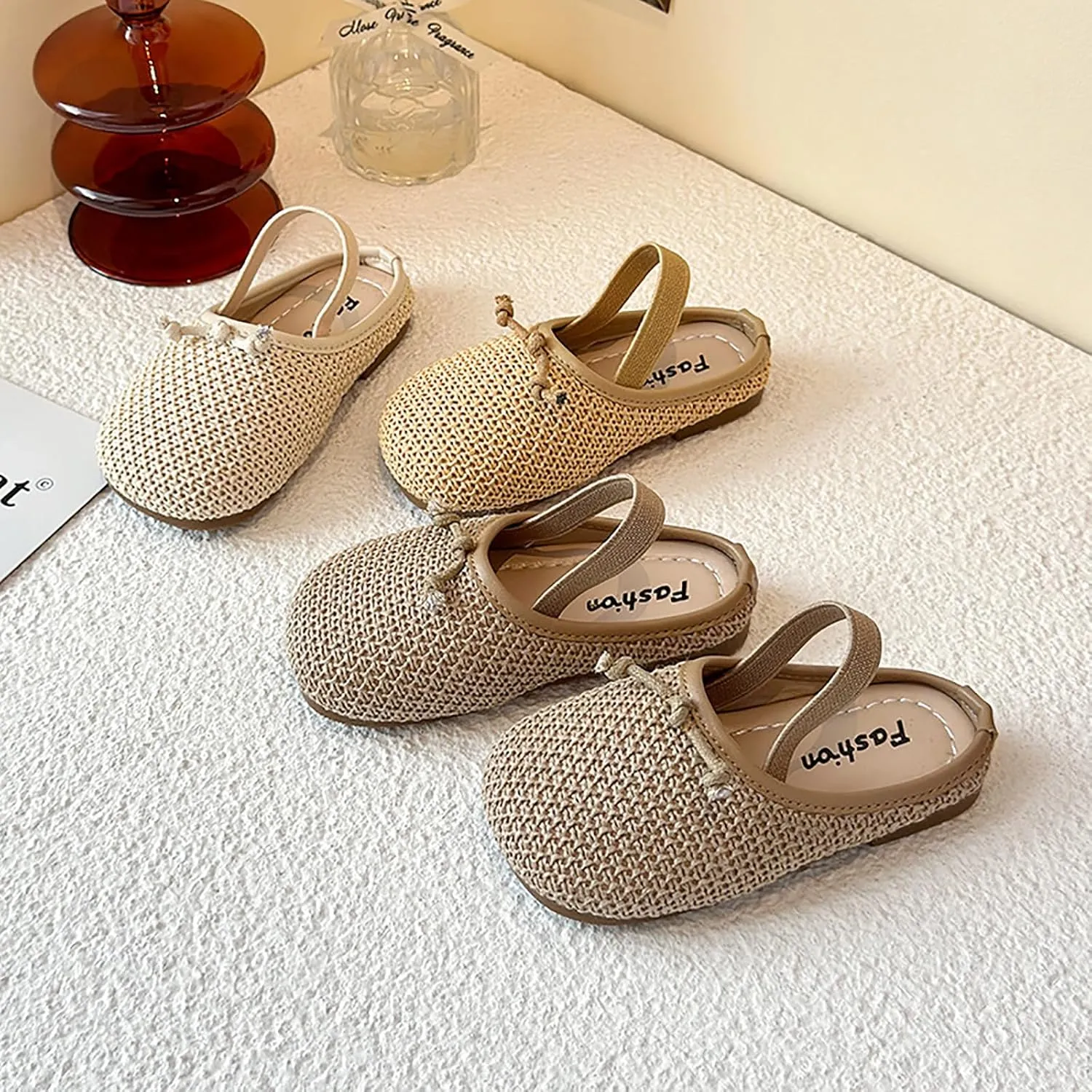 Girls Slides With Back Strap Closed Toe Casual Slip on Dress Shoes Comfortable Toddle Little Kids Walking Sandals