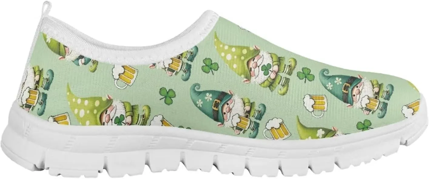Girls Slip On Tennis Shoes Kids Running Shoes St. Patrick's Day Shoes