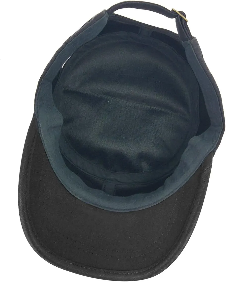 Glamorstar Unisex Cadet Army Cap Washed Cotton Twill Military Corps Hat Flat Top Cap