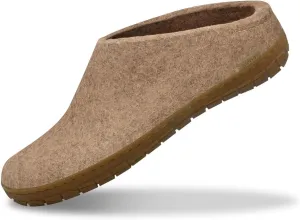 Glerups 100% high quality wool mix Slipper with rubber sole - Unisex Slip-on