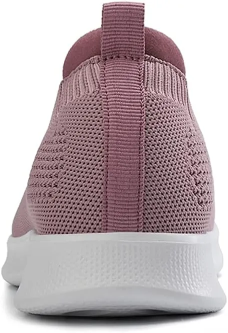GOSPT Women's Slip on Sock Sneakers Lightweight Elastic Knit Mesh Shoes Comfort Flats