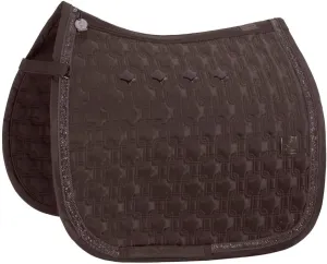Highgloss Chain Jewel Saddle Cloth 215940 544 - Teak Brown Saddle Pad Size - DL