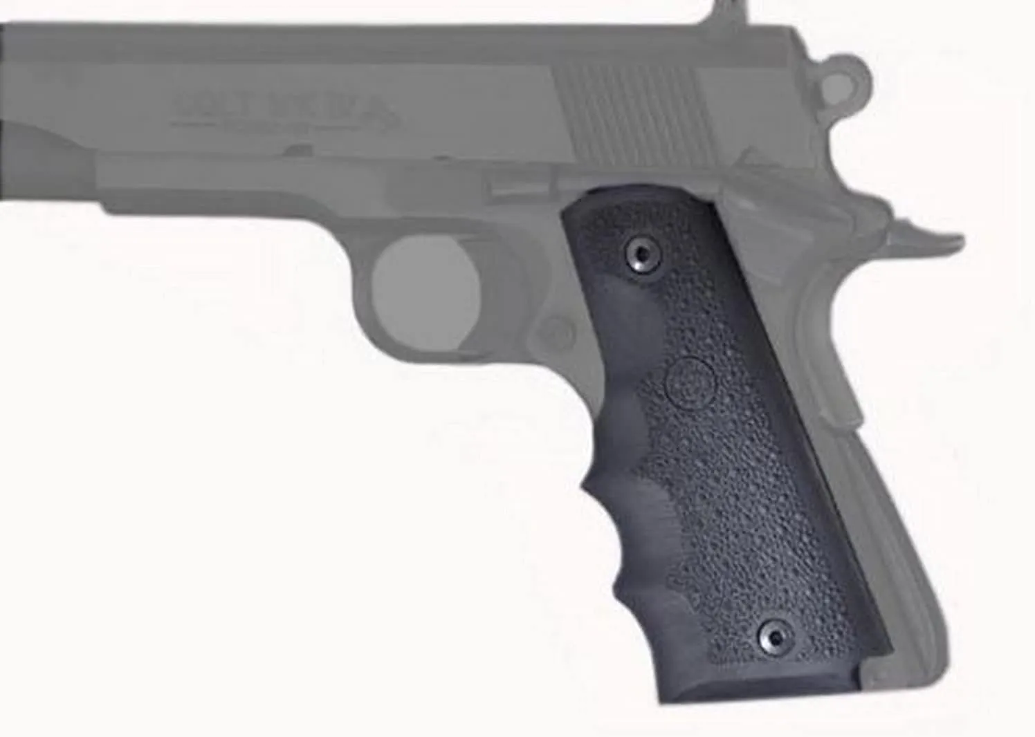 Hogue OverMolded Rubber Grip for Colt 1911 Government Model with Finger Grooves
