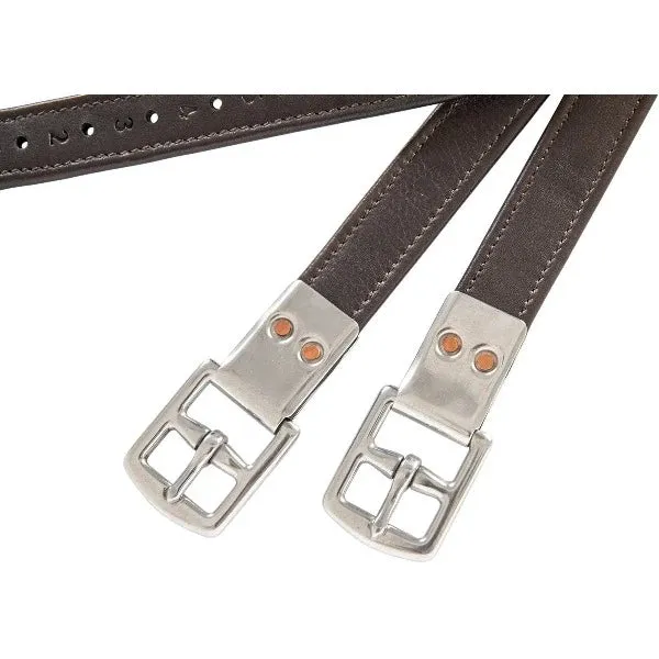 Huntley Equestrian Sedgwick Leather Flat Buckle Stirrup Leathers
