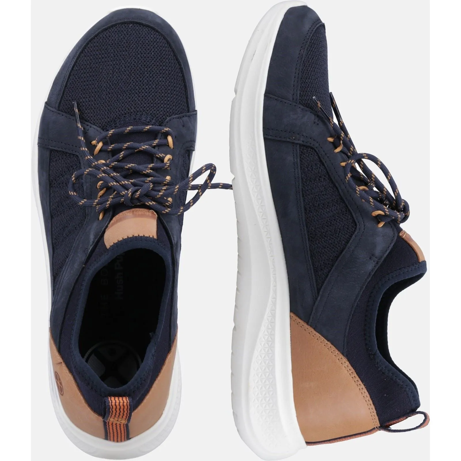 Hush Puppies Elevate Textile Men's Navy Trainers
