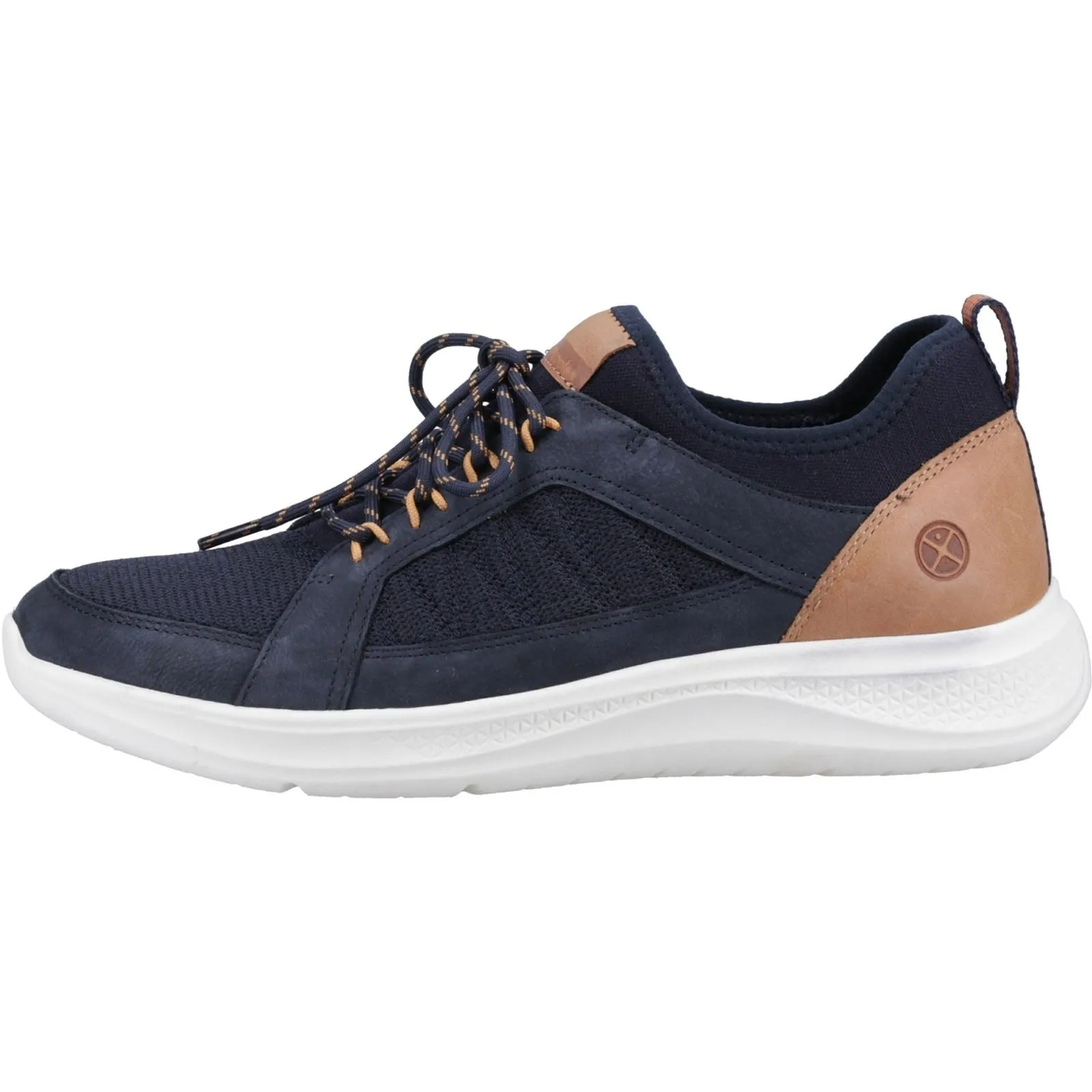 Hush Puppies Elevate Textile Men's Navy Trainers
