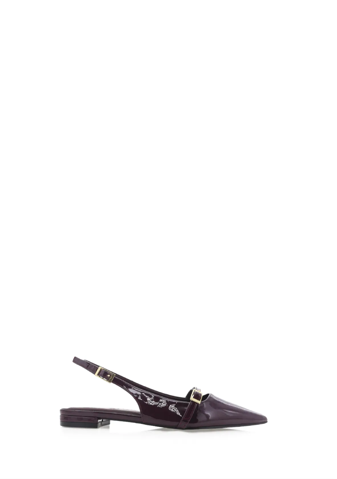 Ilie Flat - Mulberry Patent