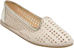 Jack Rogers Conwell Slip On - Nubuck Ivory/Platinum 7 M