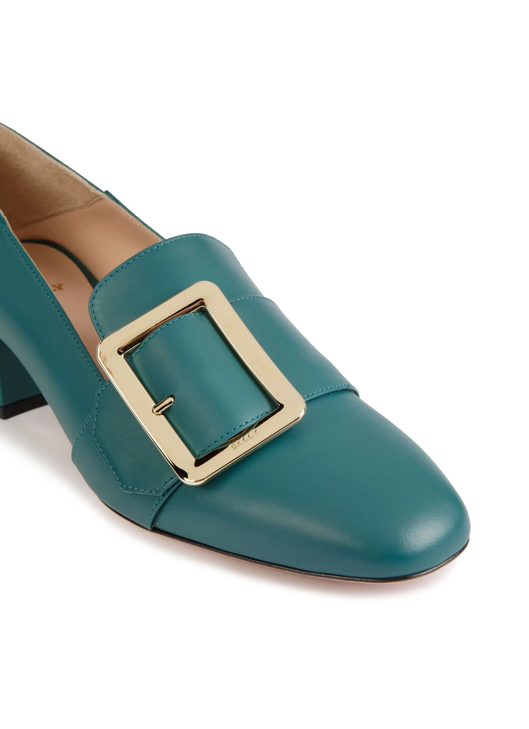 Janelle Pumps In Green Leather