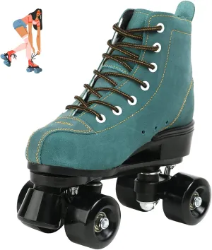 jessie Women's Roller Skates High Top Double Row Outdoor and Indoor Roller Skate Adjustable Roller Skates for Women Men Boys and Girls
