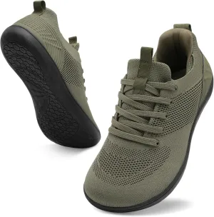 JIASUQI Men's Walking Shoes Wide Toe Sneakers with Arch Support Barefoot Shoes for Men