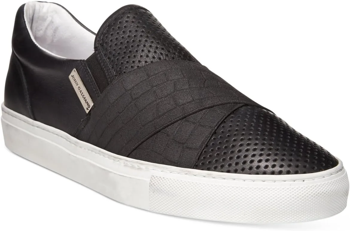 John Galliano Men's Alden C Strap Slip On US 8.5 Black