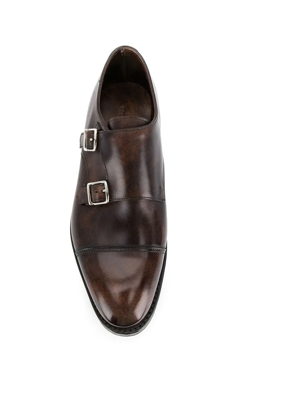 John Lobb William Brown Leather Buckle Monks