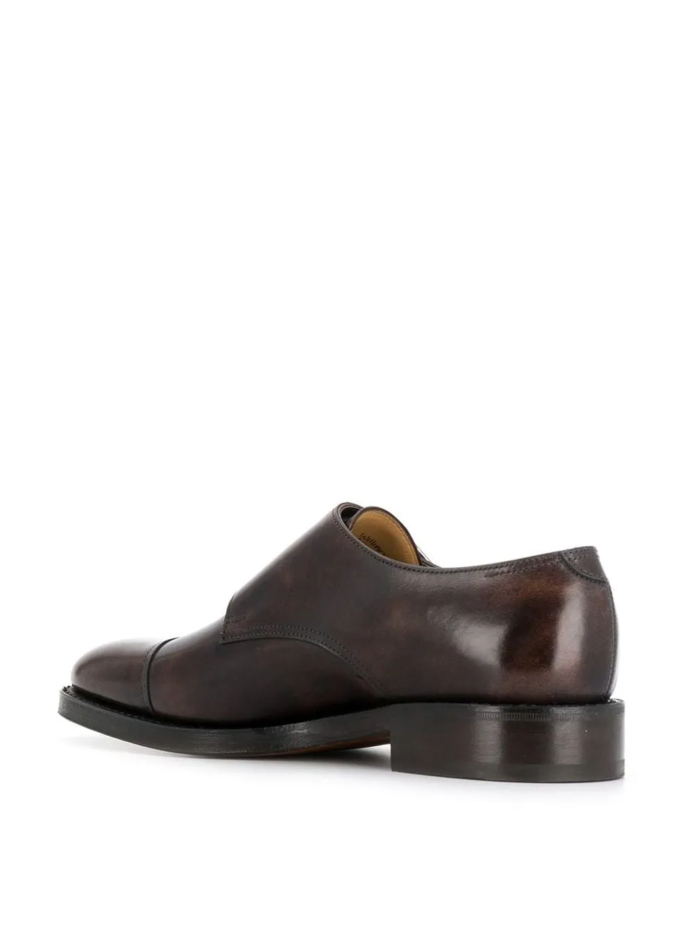 John Lobb William Brown Leather Buckle Monks