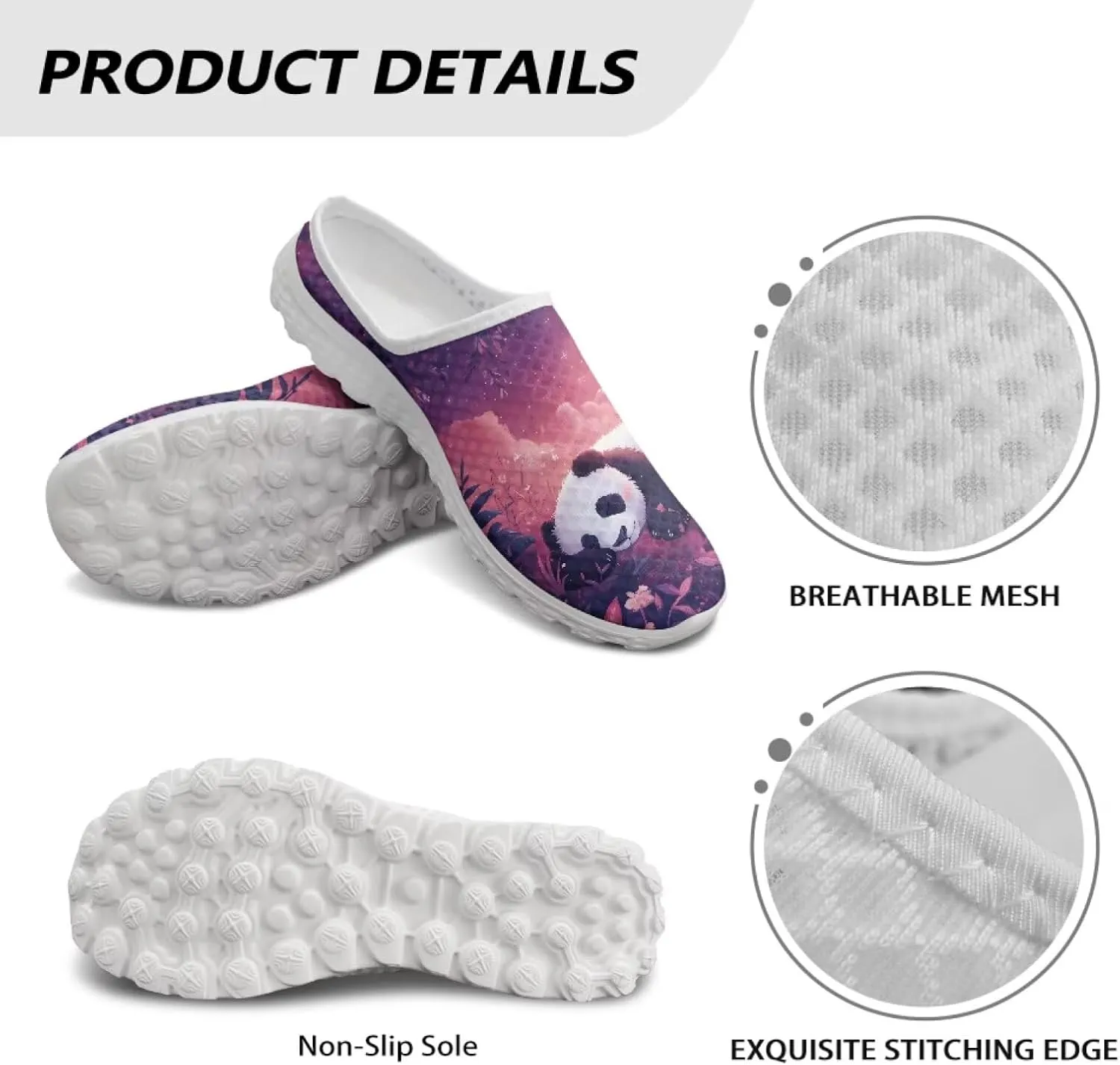 JoyLamoria Animal Pattern Womens Shoes Mule House Sneakers Lightweight Walking Slip on Fashion Casual
