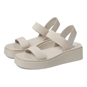 Justine White Strappy Flat Sandals