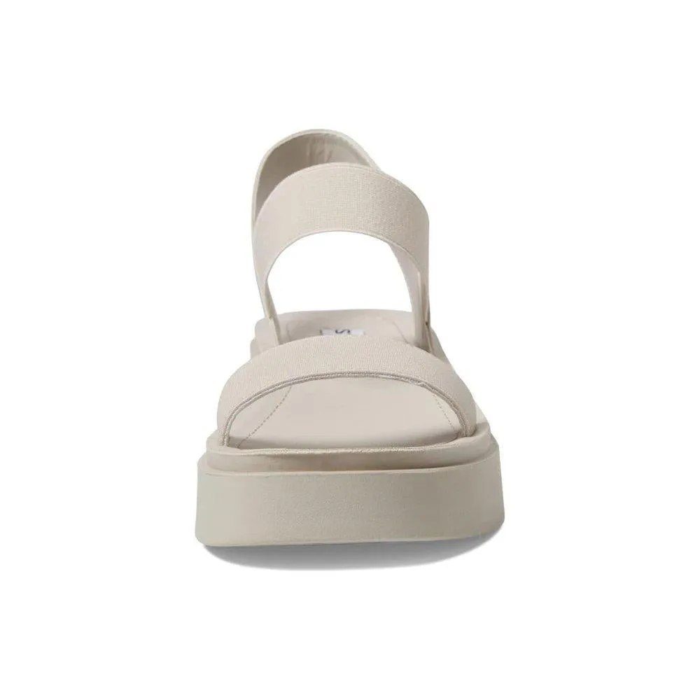 Justine White Strappy Flat Sandals
