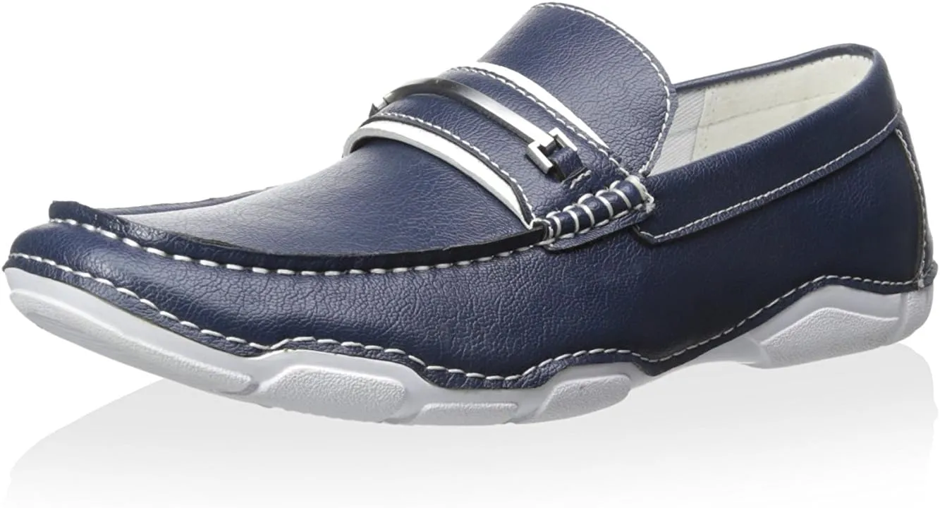 Kenneth Cole Reaction Men's Vic-Tour-Y Casual Slip-On, Blue, 8 M US