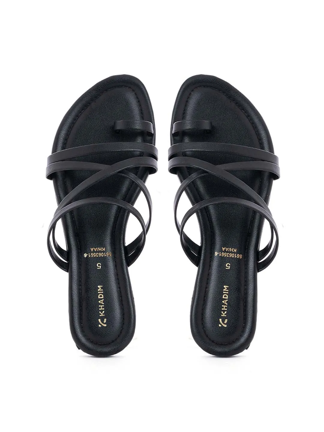 Khadim Flat Slip On Strappy Sandal for Women
