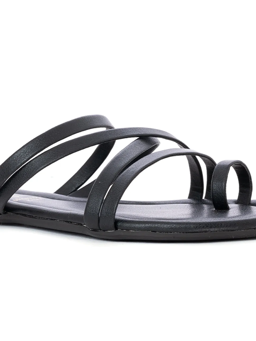 Khadim Flat Slip On Strappy Sandal for Women
