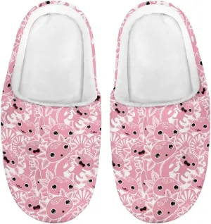 Kids Fuzzy Warm House Slippers for Girls Non Slip Rubber Sole Home Slippers for Toddlers Size 9-15