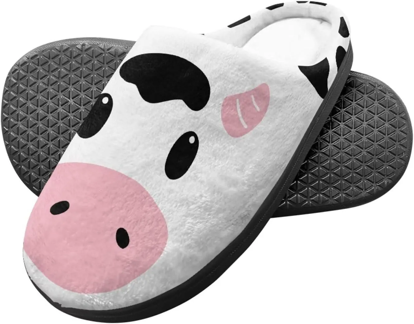 Kids Fuzzy Warm House Slippers for Girls Non Slip Rubber Sole Home Slippers for Toddlers Size 9-15