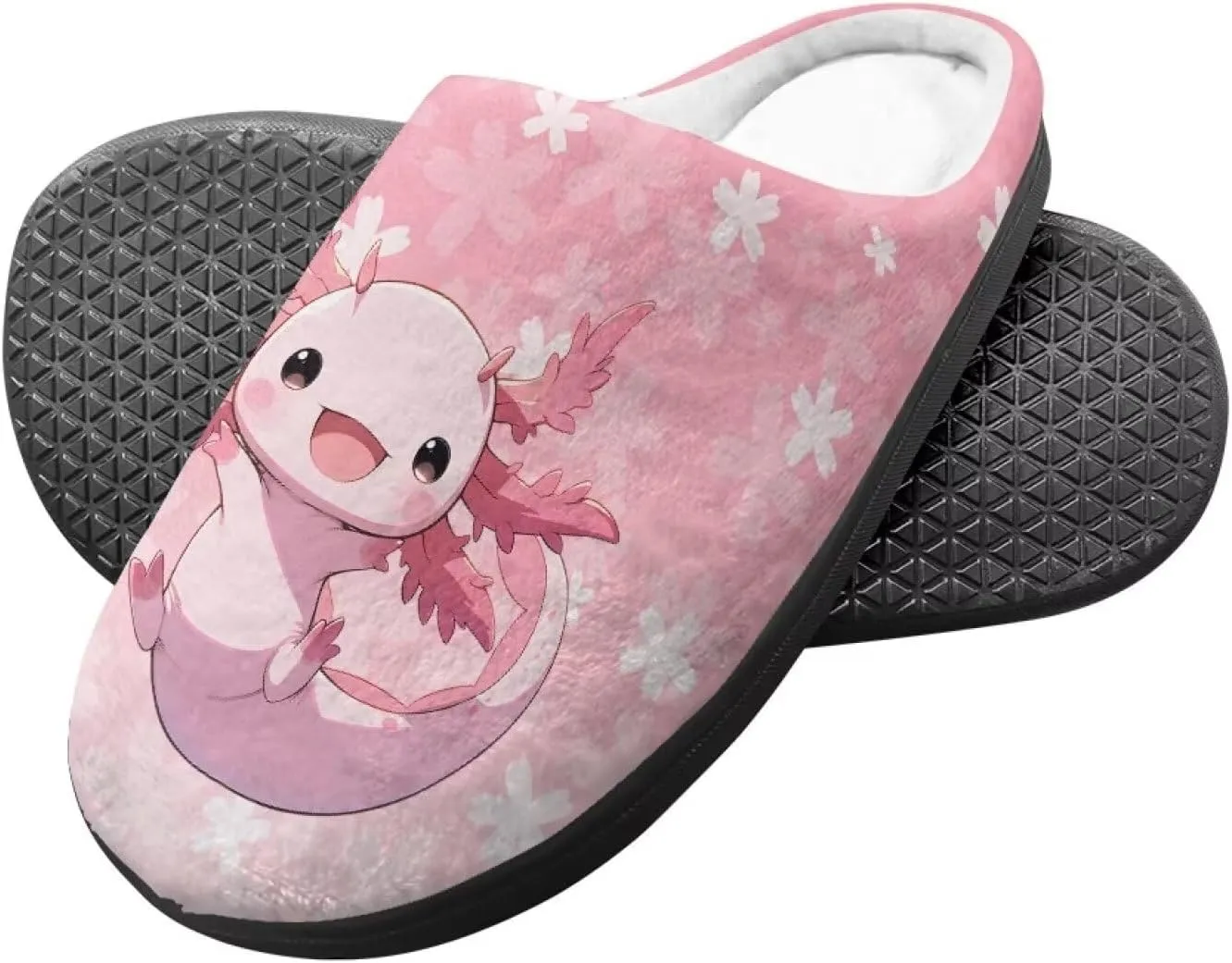 Kids Fuzzy Warm House Slippers for Girls Non Slip Rubber Sole Home Slippers for Toddlers Size 9-15