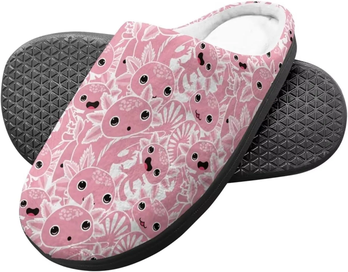 Kids Fuzzy Warm House Slippers for Girls Non Slip Rubber Sole Home Slippers for Toddlers Size 9-15