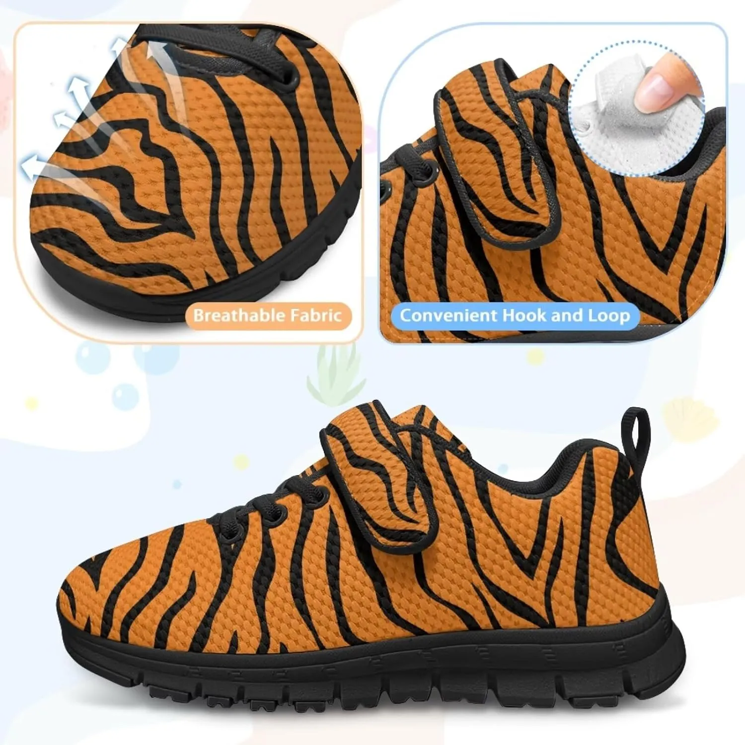 Kids Shoes for Boys Breathable Lightweight Single Buckle Sneakers Low Top Mesh Athletic Casual Shoes