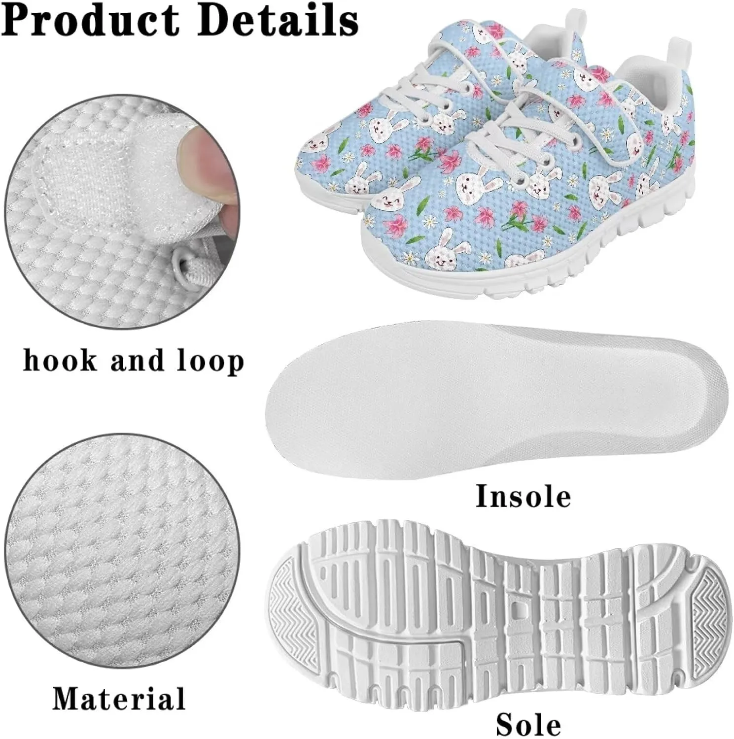 Kids Tennis Shoes School Running Shoes Slip On Sneakers for Boys Girls