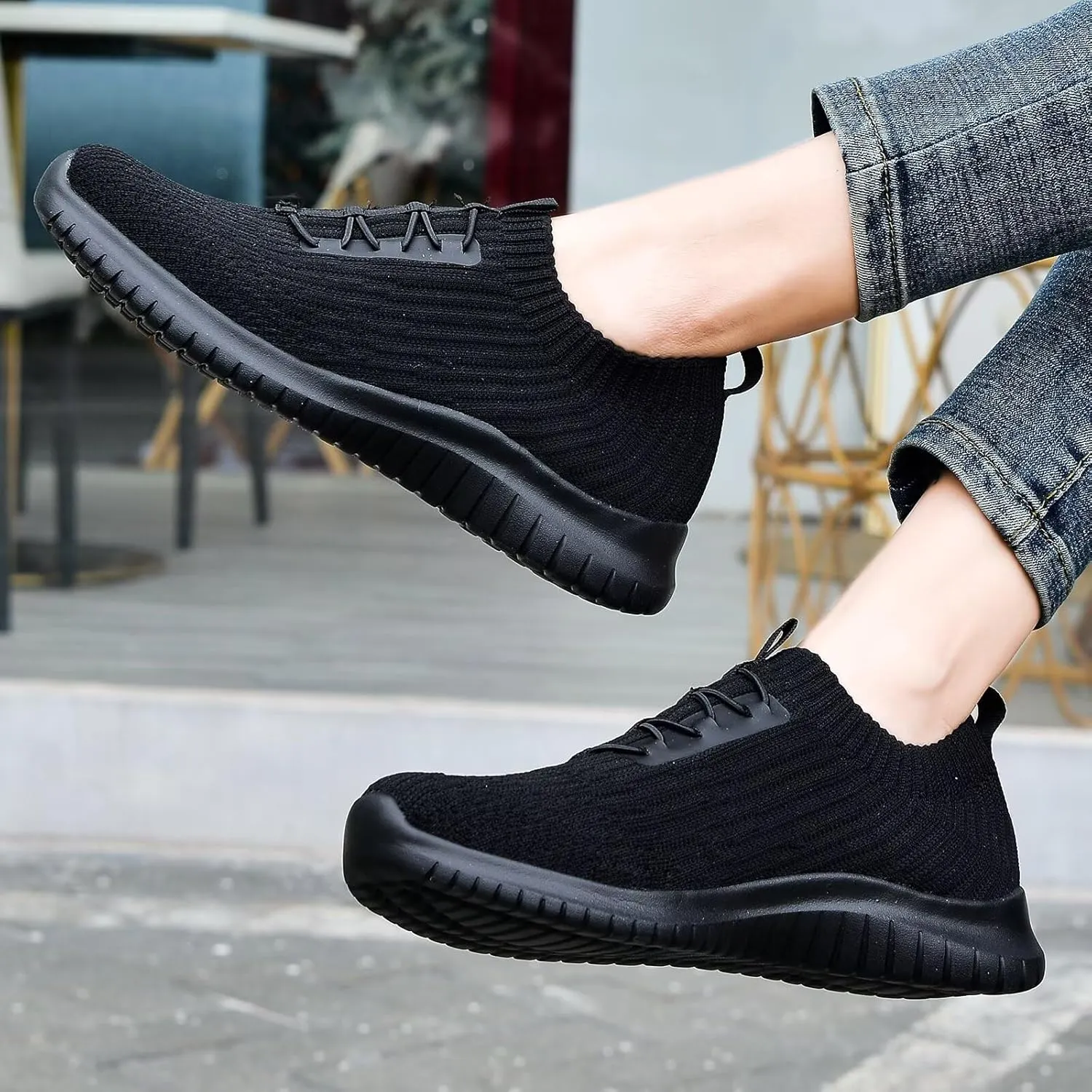 konhill Women's Comfortable Walking Shoes - Tennis Athletic Casual Slip on Sneakers