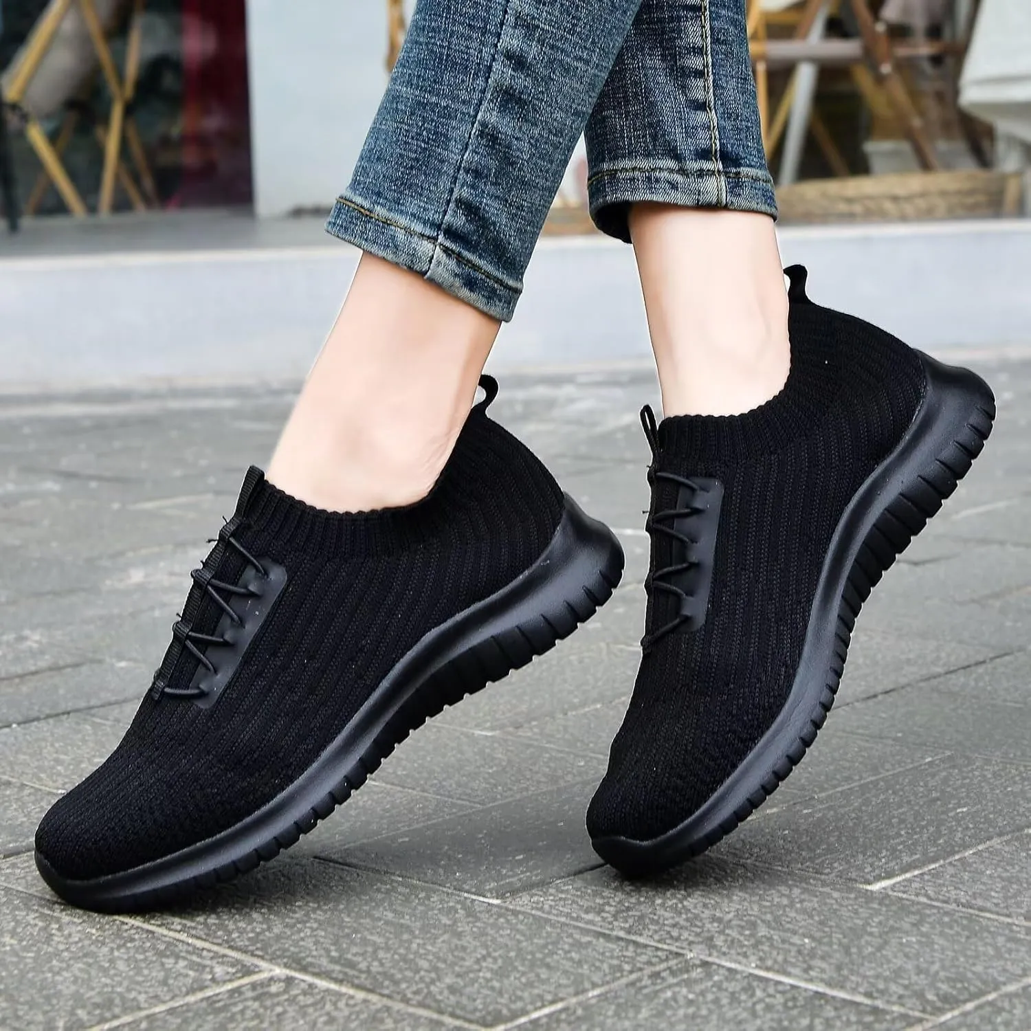 konhill Women's Comfortable Walking Shoes - Tennis Athletic Casual Slip on Sneakers