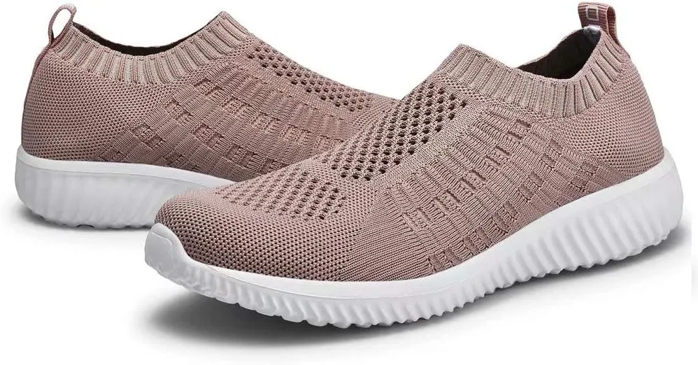 konhill Women's Lightweight Walking Shoes Breathable Slip On Tennis Sneakers Casual Mesh Workout Athletic