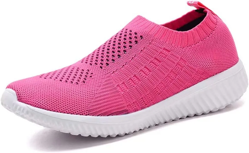 konhill Women's Lightweight Walking Shoes Breathable Slip On Tennis Sneakers Casual Mesh Workout Athletic