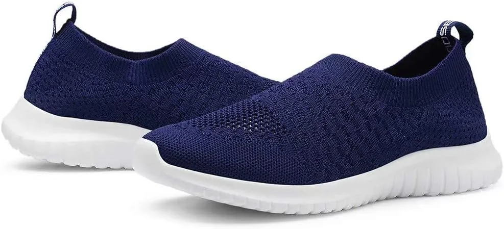 konhill Women's Walking Tennis Shoes - Lightweight Athletic Casual Gym Slip on Sneakers