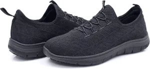 Laforst Jewel Womens Synthetic Mesh Upper Lace Up Nonslip Server Waitress Slip On Sneaker Free Socks