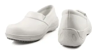 Laforst Jodie Womens Tumble Leather Work Nonslip Slip On Clogs