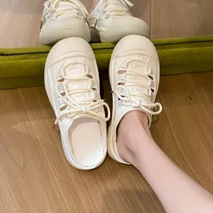 LBSFY  -  Women's Casual 2024 Summer Clog House Backless Shoes Comfort Slip On Walking Mule Hollow Out Slides Fashion Sneakers