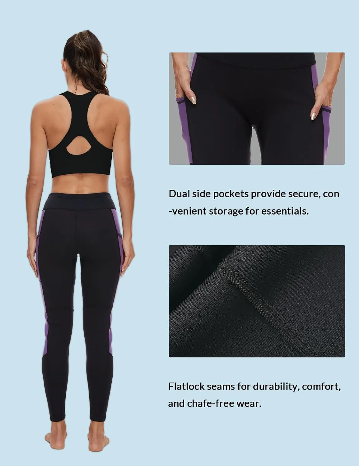Lemorecn Wetsuit Pants Men 1.5mm and Wetsuit Pants Women 2mm Neoprene for Swimming Canoeing Snorkeling Scuba Kayaking
