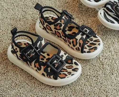 Leopard Slip on sandal