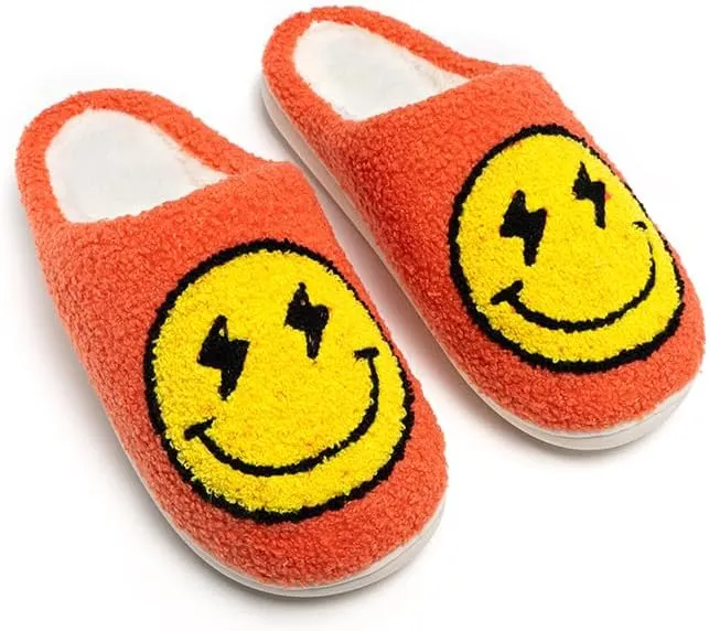 Living Royal Plush Slippers, Cozy Non-Slip Rubber Sole, Soft 100% Polyester, Silly Funny Comfortable Fuzzy Design