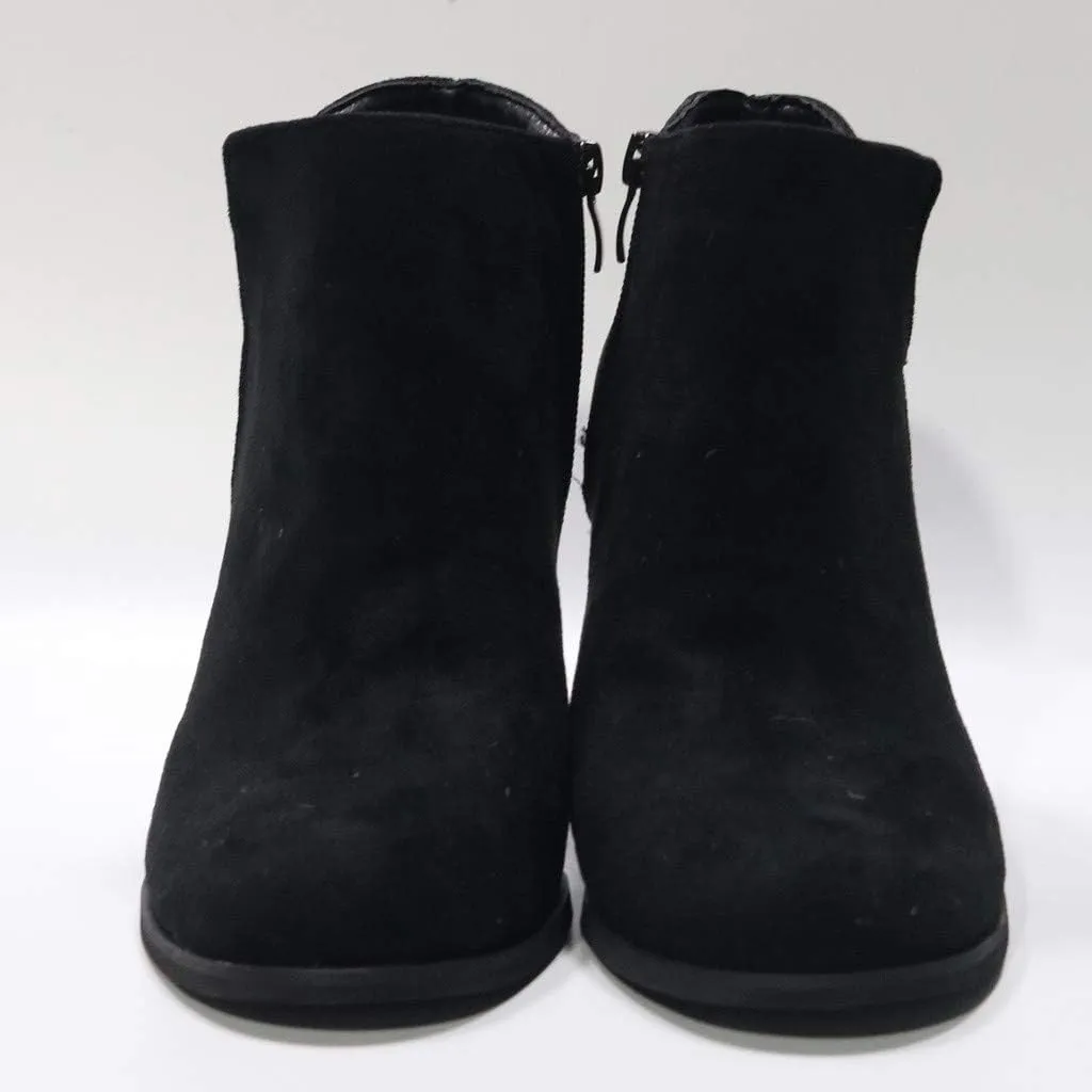 Low Boots for Women Ankle Fall Boots for Women 2024 Tall Wedge Pointed Toe Side Zipper Suede Comfy Dressy Shoes