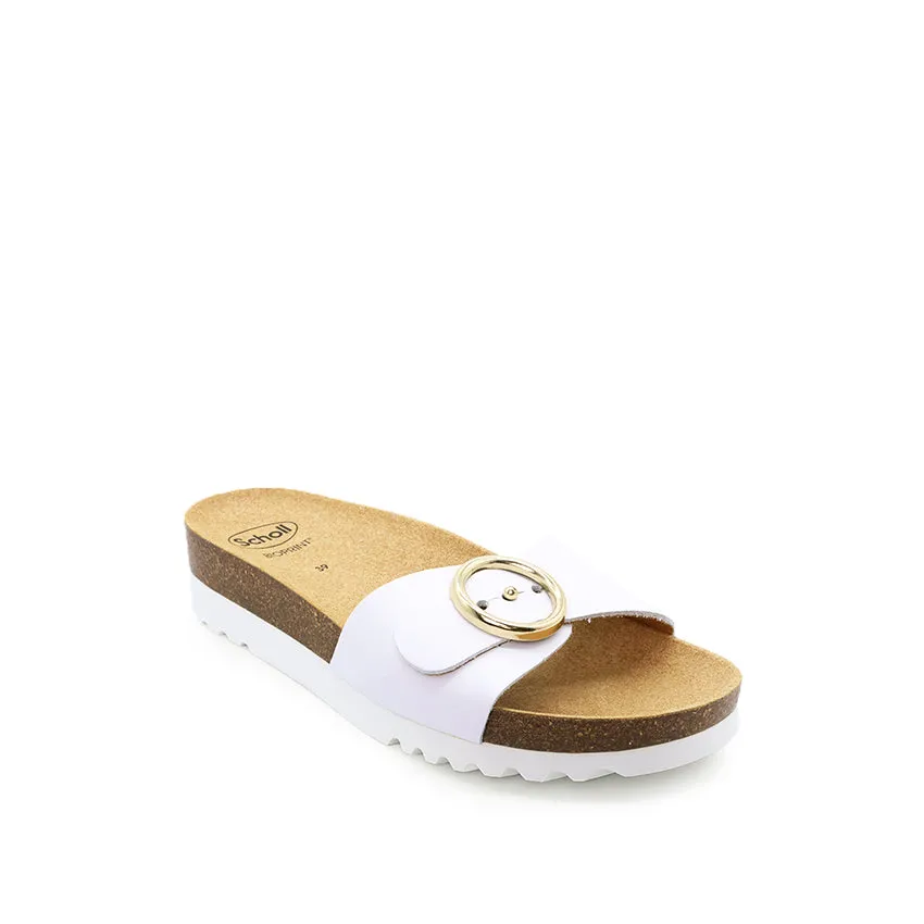 Malibu' Mule Women's Casual Sandals - White