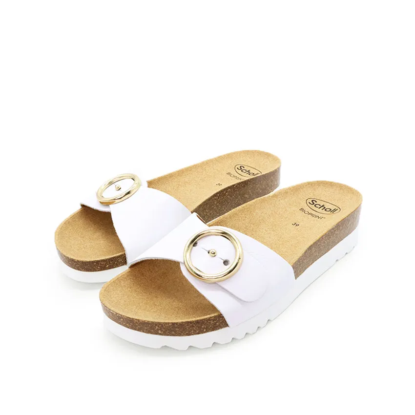 Malibu' Mule Women's Casual Sandals - White