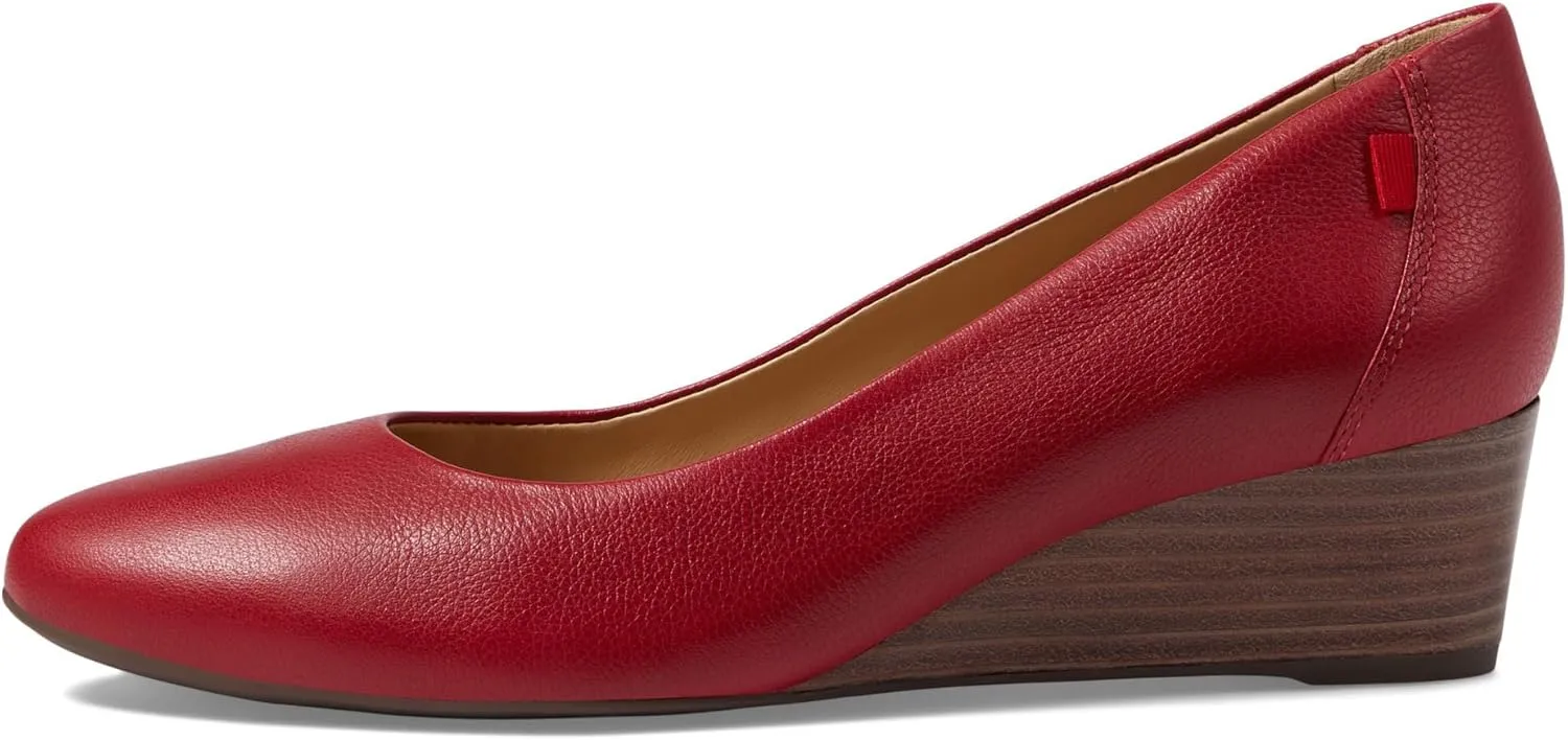 Marc Joseph New York Prospect Wedges for Women – Leather Construction – Almond Toe – Rubber Outsole